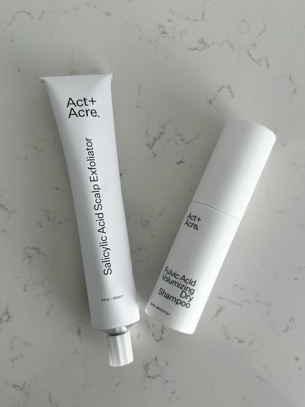 Act+Acre NEW Salicylic Acid Scalp Exfoliator & Fulvic Acid Volumizing Dry Shampo
